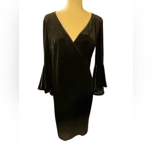 Calvin Klein flutter sleeve dress